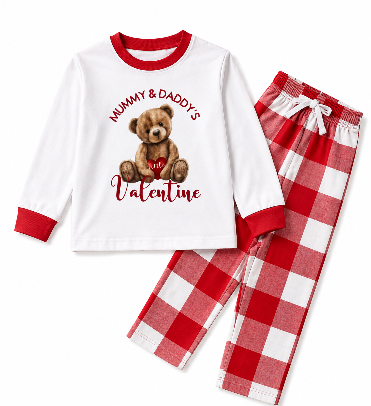 Valentines Pyjamas | Custom Design | All Ages